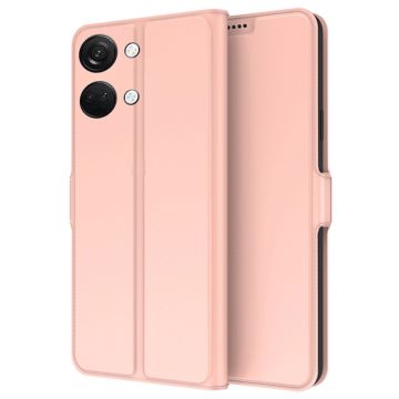 Glatt og tynt premium PU-skinnetui for OnePlus Ace 2V / OnePlus Nord 3 - Rose Gull