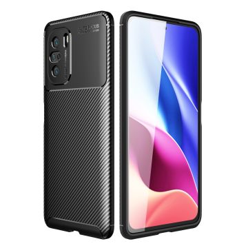 Carbon Shield Xiaomi Mi 11i / Xiaomi Redmi K40 Pro Plus / Xiaomi Redmi K40 Pro / Xiaomi Redmi K40 / Xiaomi Poco F3 deksel - Svart