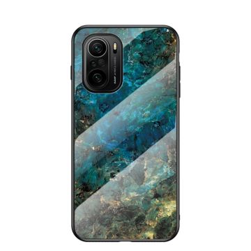 Fantasy Marble Xiaomi Mi 11i / K40 Pro Plus / Poco F3 Deksel - Smaragd Klinkekule