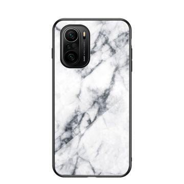 Fantasy Marble Xiaomi Mi 11i / K40 Pro Plus / Poco F3 Deksel - Hvit Klinkekule