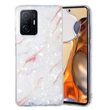 Marble Xiaomi 11T / 11T Pro Etui - Hvit Klinkekule