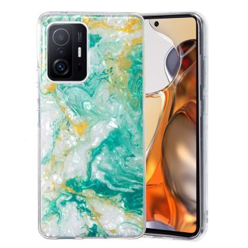 Marble Xiaomi 11T / 11T Pro Etui - Grønn Klinkekule