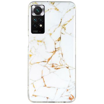 Marble Xiaomi Redmi Note 11s / Redmi Note 11 Etui - Hvit