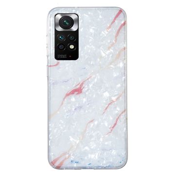 Marble Xiaomi Redmi Note 11S / Note 11 Etui - Hvit Klinkekule