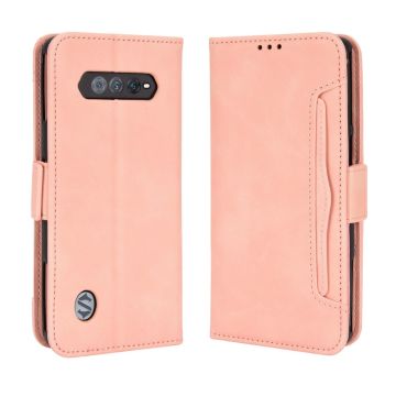 Lommebok-etui i moderne skinn-design Xiaomi Black Shark 5 RS - Rosa