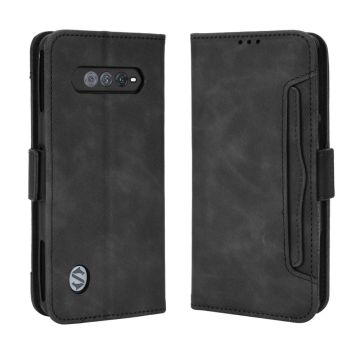 Lommebok-etui i moderne skinn-design Xiaomi Black Shark 5 RS - Svart