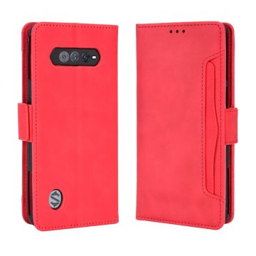 Lommebok-etui i moderne skinn-design Xiaomi Black Shark 5 RS - Rød