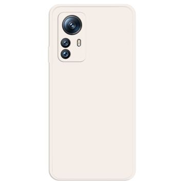 Avfaset anti-drop gummiert deksel for Xiaomi 12S Pro / 12 Pro - Beige