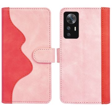 Tofarget lærdeksel for Xiaomi Redmi K50 Ultra - Rosa