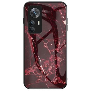 Fantasy Marble Xiaomi 12T / Redmi K50 Ultra Deksel - Blood Rød Klinkekule