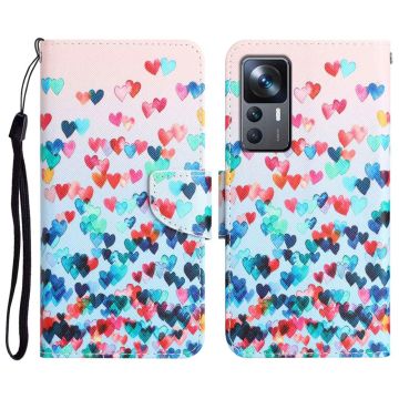 Wonderland Xiaomi 12T / 12T Pro / K50 Ultra Flippetui - Love Hjerte