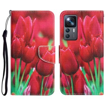 Wonderland Xiaomi 12T / 12T Pro / K50 Ultra Flippetui - Tulip