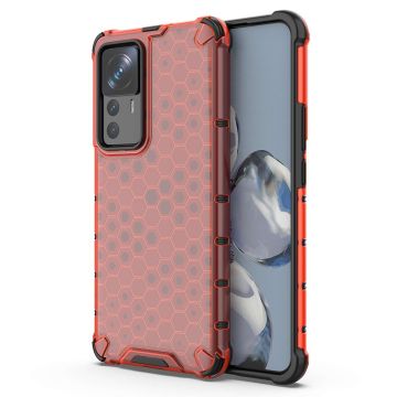 Bofink Honeycomb Xiaomi 12T Pro Etui - Rød