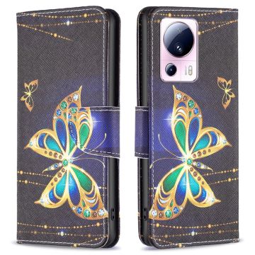 Wonderland Xiaomi 13 Lite / Civi 2 Flippetui - Jewelry Sommerfugl