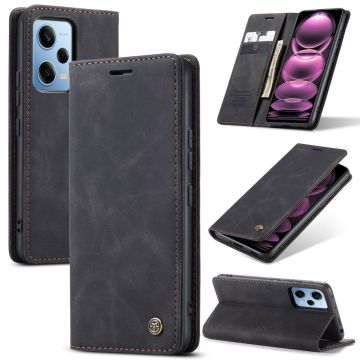 CaseMe Xiaomi Poco X5 Pro / Redmi Note 12 Pro / Note 12 Pro Speed Vintage Etui - Svart