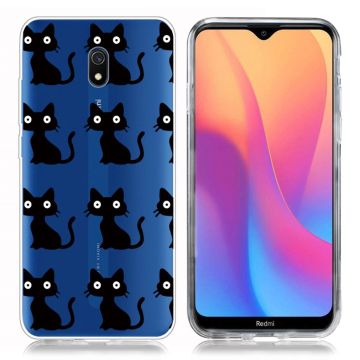 Deco Xiaomi Redmi 8A deksel - Svart Cats