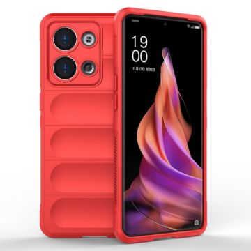 Deksel med mykt grep for Oppo Reno9 Pro - Rød