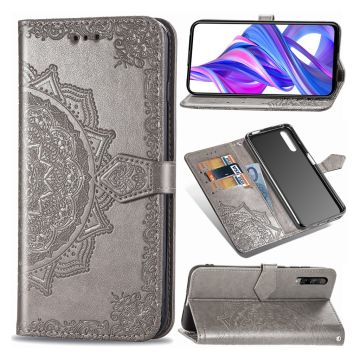 Mandala Honor 9X Pro Flip case - Grå