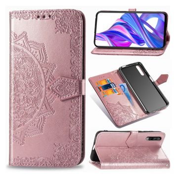 Mandala Honor 9X Pro Flip-etui - Rosa