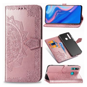 Mandala Honor 9X / 9X Pro Flip-etui - Rose Gull