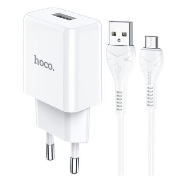 HOCO N9 Especial sett med én portlader (Micro) (EU) - Hvit