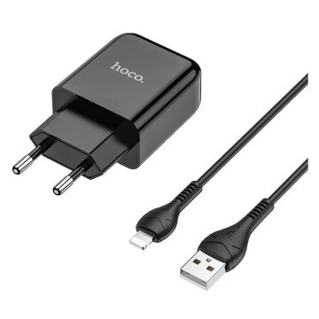 HOCO N2 Vigour enkeltportlader sett (Lightning) (EU) - Svart