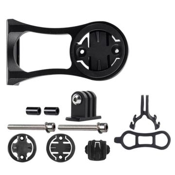 Sykkel-GPS / stoppeklokkeholder for Garmin / Bryton og GoPro - Svart