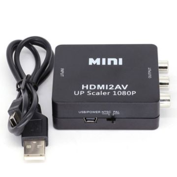 Hdmi Til Av Mini Omformer Hd Adapterkabel