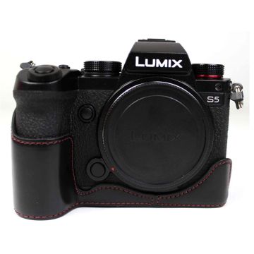 Panasonic Lumix S5 skinnveske - Svart