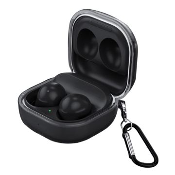 Samsung Galaxy Buds2 Pro / Buds2 / Pro-deksel med spenne - Gjennomsiktig Svart