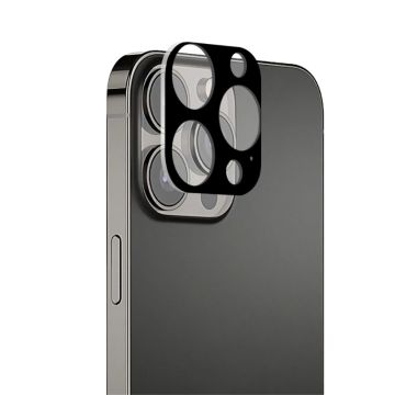 MOCOLO iPhone 13 Pro silketrykk herdet glass kameralinsebeskytter - Svart