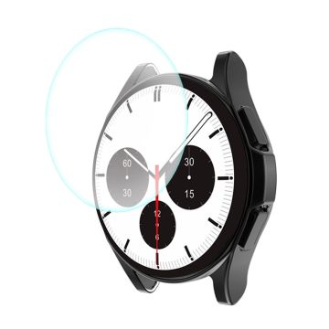 ENKAY Samsung Galaxy Watch 4 Classic (42 mm) TPU-deksel + skjermbeskytter i herdet glass - Svart