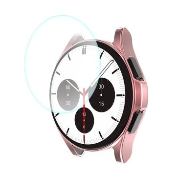 ENKAY Samsung Galaxy Watch 4 Classic (42 mm) TPU-deksel + skjermbeskytter i herdet glass - Rosa