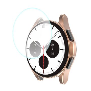 ENKAY Samsung Galaxy Watch 4 Classic (42 mm) TPU-deksel + skjermbeskytter i herdet glass - Rose Gull