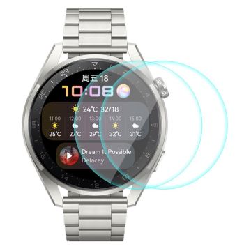 2 stk ENKAY Huawei Watch 3 Pro 9H ultraklar skjermbeskytter i herdet glass