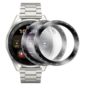 2 stk ENKAY Huawei Watch 3 Pro 9H 3D buet + skjermbeskytter av herdet glass