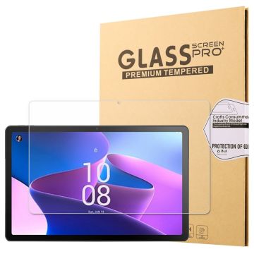 Lenovo Tab M10 Plus (Gen 3) skjermbeskytter i herdet glass med bueformet kant