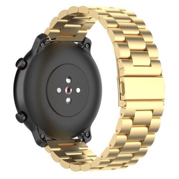 Huawei Watch GT / GT 2 42 / 46mm / Withings Steel HR (40mm) / Garmin Forerunner 245 / 245 Music / Venu / Polar Ignite kjølig klokkerem i rustfritt stål - Gull