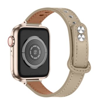 Apple Watch Series 8 (41 mm) klokkerem i ekte skinn - Melkete Brun