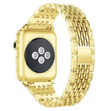 Apple Watch Series 8 (41 mm) klokkerem med rhinestone-dekor - Gull