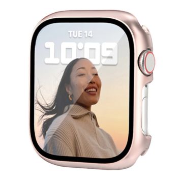 Apple Watch Series 8 (41 mm) deksel med herdet glass - Rose Gull