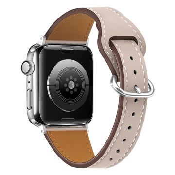 Apple Watch Series 8 (41 mm) klokkerem i ekte skinn - Aprikos