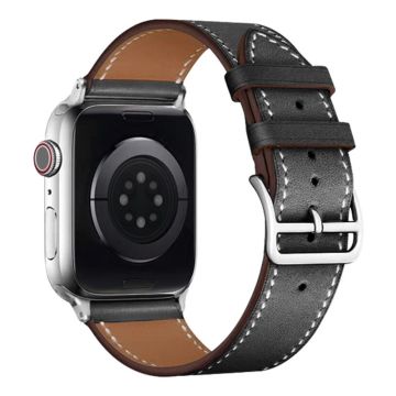 IMAK Apple Watch Series 8 (41 mm) klokkerem i skinn - Svart