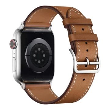 IMAK Apple Watch Series 8 (41 mm) klokkerem i skinn - Brun