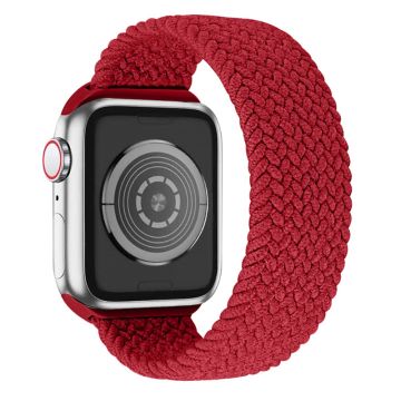 Apple Watch Series 8 (41 mm) elastisk vevd klokkerem - Rød / Størrelse: Xl