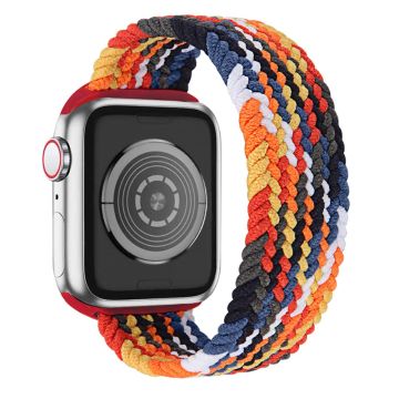 Apple Watch Series 8 (41 mm) elastisk vevd klokkerem - Flerfarget / Størrelse: Xl