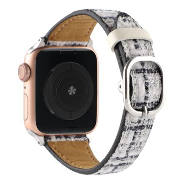 Apple Watch Series 8 (41 mm) plysjrem i gitterstil - Grå