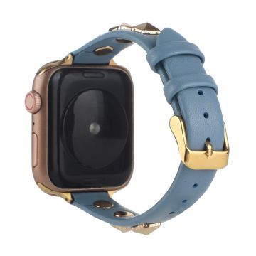 Ekte lærrem til Apple Watch Series 8 (41 mm) - Blå