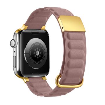 Apple Watch Series 8 (41 mm) Rem i ekte skinn - Rosa Rose