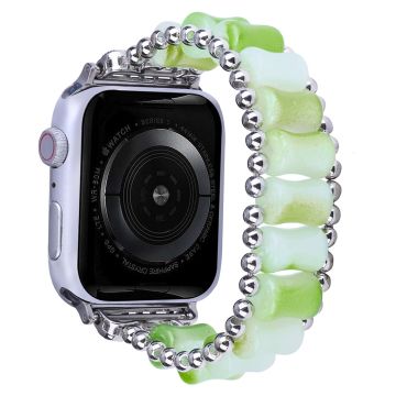 Apple Watch Series 8 (41 mm) harpiksrem i bambusstil - Gressgrønn